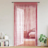 Cortinas de tiras 2 uds. color rosa 100x250 cm 1