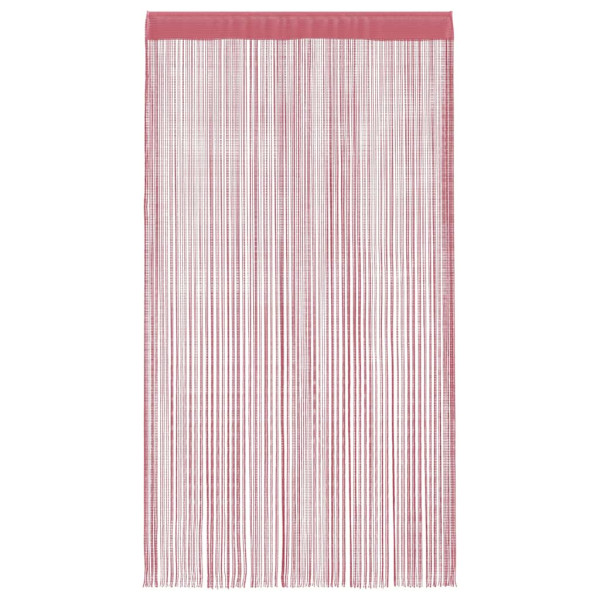Cortinas de tiras 2 uds. color rosa 100x250 cm M 4