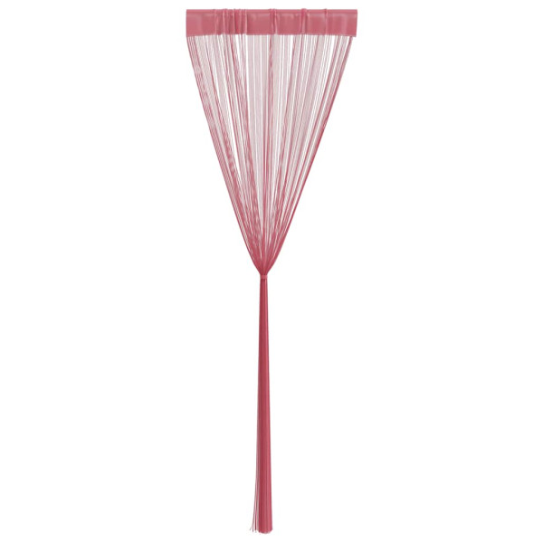 Cortinas de tiras 2 uds. color rosa 100x250 cm M 5
