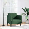 Sillón con reposabrazos verde jungla 54 cm tejido de pana 1