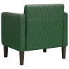 Sillón con reposabrazos verde jungla 54 cm tejido de pana 5