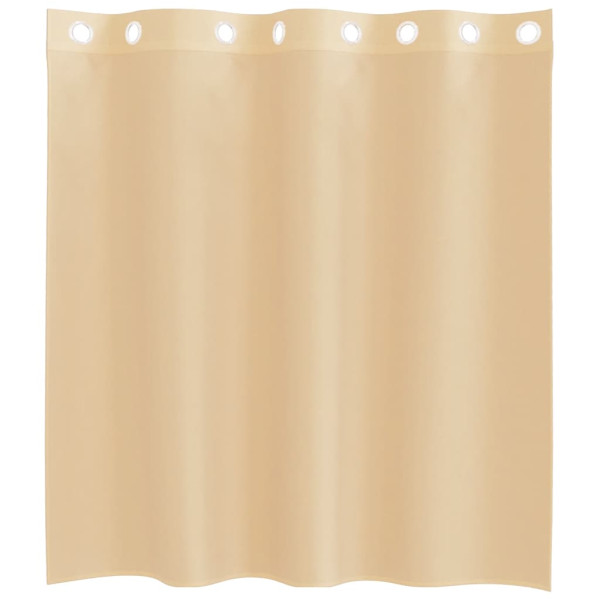 Cortinas de voile com ilhós 2 pcs areia M 4