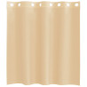 Cortinas de voile com ilhós 2 pcs areia 4