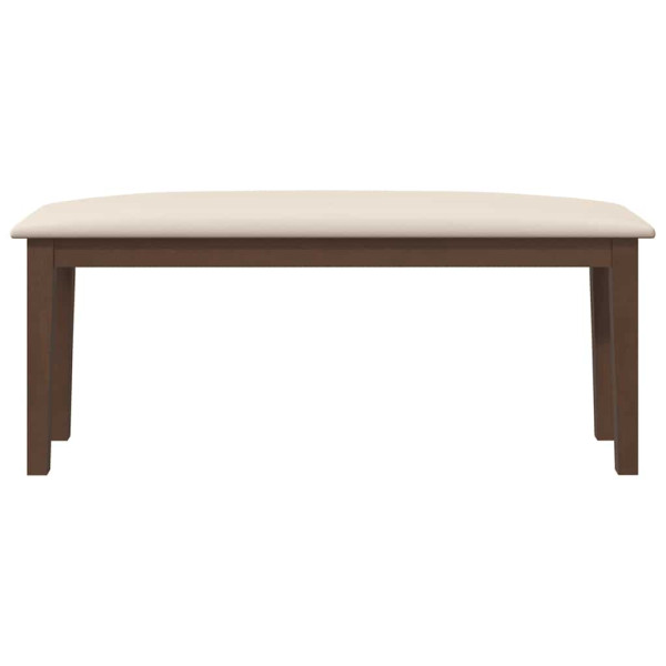 Banco 110 cm madeira seringueira maciça castanho M 4