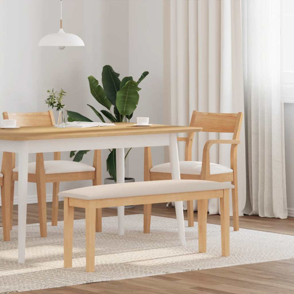 Banco 110 cm Madera Maciza Caucho D