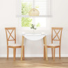 Sillas de comedor con cojines 2 uds madera maciza caucho 3