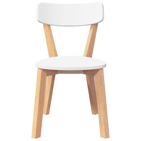 Cadeiras de jantar 2 pcs madeira de seringueira maciça M 5