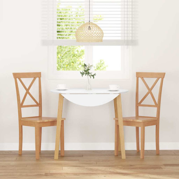 Sillas de comedor 2 unidades madera maciza de caucho M 3