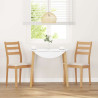 Sillas de comedor con cojines 2uds madera maciza natural caucho 3