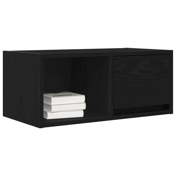 Muebles de TV 2 uds Roble Negro 60x31x25.5 cm Madera ingeniería M 4