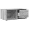 Muebles de TV 2 uds madera ingeniería gris Sonoma 60x31x25.5 cm 5