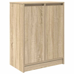 Zapatero roble Sonoma 57x34x76 cm Madera de ingeniería H