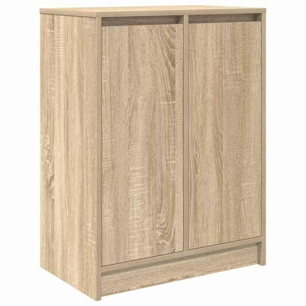 Zapatero roble Sonoma 57x34x76 cm Madera de ingeniería M 2