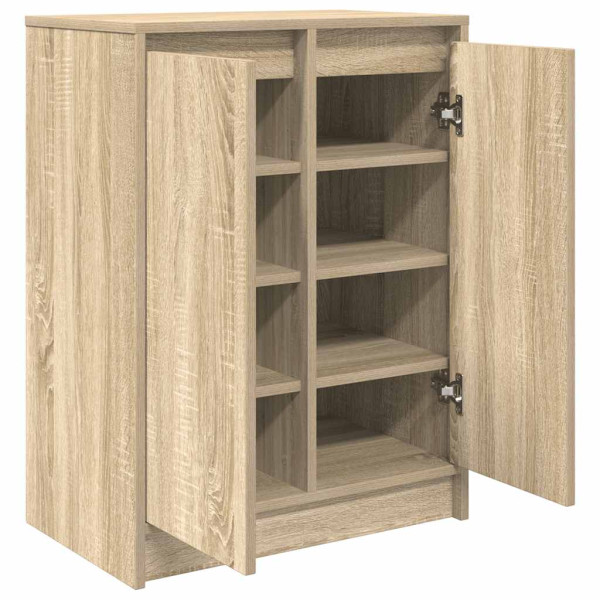 Zapatero roble Sonoma 57x34x76 cm Madera de ingeniería M 5
