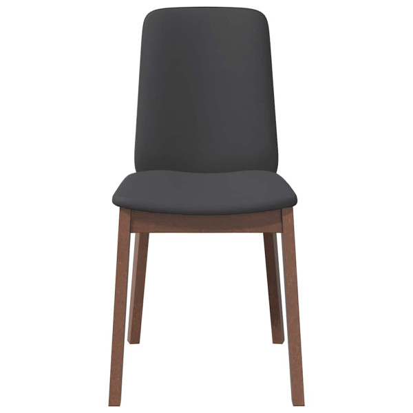 Cadeiras de jantar com almofadões 2 pcs madeira maciça castanho M 5