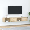Muebles de TV 2 uds Roble Sonoma 80x31x25.5cm Madera ingeniería 1