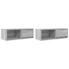 Móveis de TV 2pcs 80x31x25.5cm deriv. madeira sonoma cinzento 2