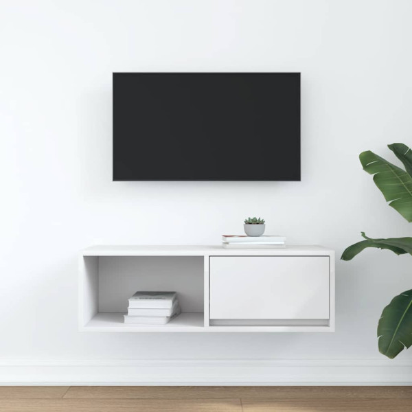Móvel p/ TV 80x31x25.5 cm derivados de madeira branco M 3