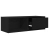 Mueble de TV de madera de roble negro 80x31x25.5 cm 5
