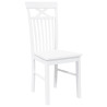 Sillas de comedor 2 unidades madera maciza de caucho blanco 4