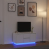 Mueble de TV con luces LED blanco 100x41x50 cm 1