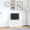 Mueble de TV con luces LED blanco 100x41x50 cm 4