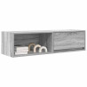 Mueble de TV Sonoma gris 100x31x25.5 cm madera de ingeniería 4