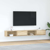Muebles de TV 2uds Roble Sonoma 100x31x25.5cm Madera ingeniería 1
