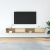 Muebles de TV 2uds Roble Sonoma 100x31x25.5cm Madera ingeniería 3