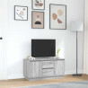 Mueble de TV con luces LED Sonoma gris 100x41x50 cm 4