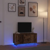 Mueble de TV con luces LED madera vieja 100x41x50 cm 1