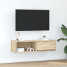Mueble de TV de roble Sonoma 100x31x25.5cm Madera de ingeniería 1