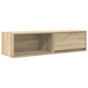 Mueble de TV de roble Sonoma 100x31x25.5cm Madera de ingeniería H