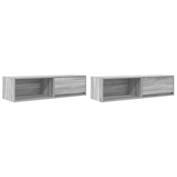 Móveis de TV 2pcs 100x31x25.5cm deriv. madeira cinzento sonoma M 2