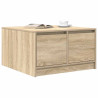Mesa de centro com gavetas 70.5x70x40 cm carvalho sonoma 4