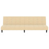 Sofá cama de 2 plazas terciopelo color crema 5
