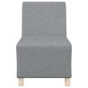 Sillón Sofá Tela Gris Claro 55 cm 4