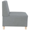 Sillón Sofá Tela Gris Claro 55 cm 5