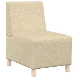 Sillón Sofá Tela Crema 55 cm H