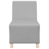 Sillón de tela gris nube 55 cm 4