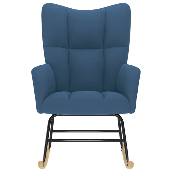 Cadeira de baloiço tecido azul M 4