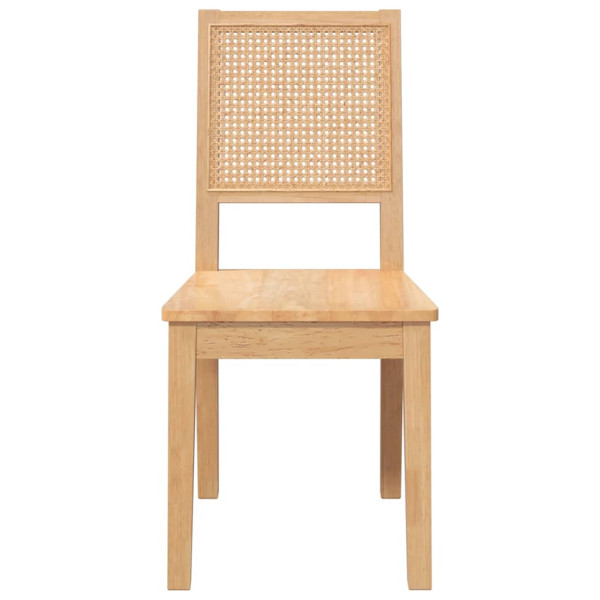 Sillas de comedor 2 unidades madera maciza de caucho M 5