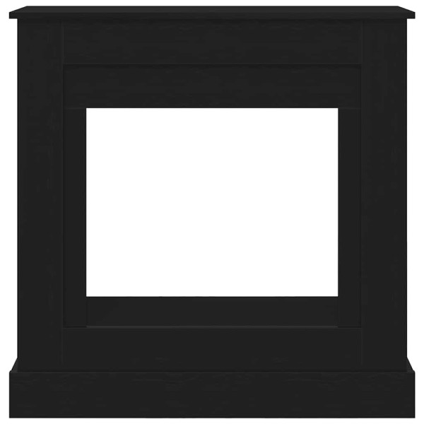 Borde de chimenea roble negro 90x30x90 cm madera ingeniería M 5