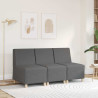 Sillón Sofá Tela Gris Oscuro 55 cm 3