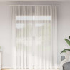 Cortinas de gasa con trabillas 2 uds. color blanco 140x260 cm 1
