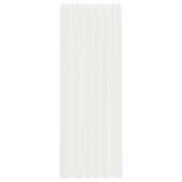Cortinas de voile com laços 2 pcs branco 140x260 cm M 4