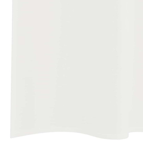 Cortinas de gasa con trabillas 2 uds. color blanco 140x260 cm M 5