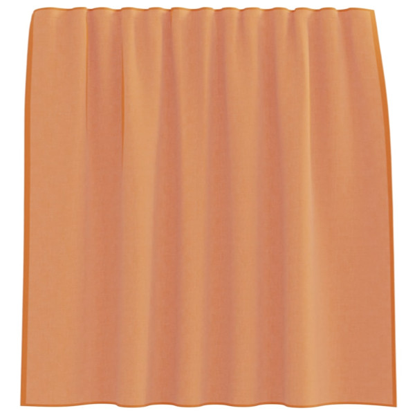 Cortinas de voile com laços 2 pcs terracota 140x140 cm M 4