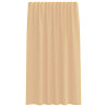 Cortinas de voile com laços 2 pcs areia 140x175 cm 4
