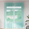 Cortinas de voile com laços 2 pcs turquesa 140x260 cm 1